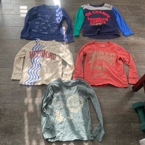 5 Crewcuts long sleeve shirts size small 6-7